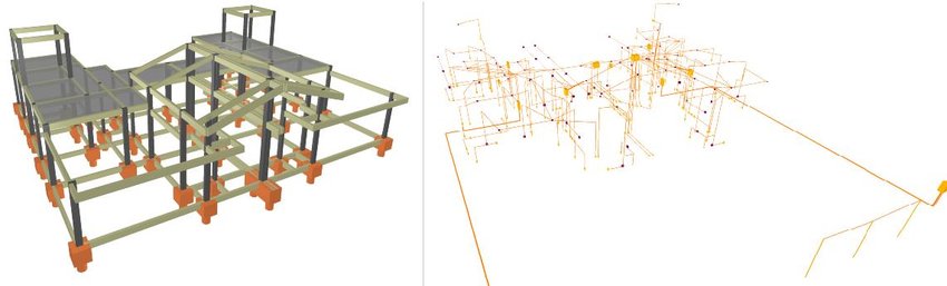 Figura-2-Modelos-BIM-do-estudo-de-caso-a-projeto-estrutural-e-b-projeto-eletrico